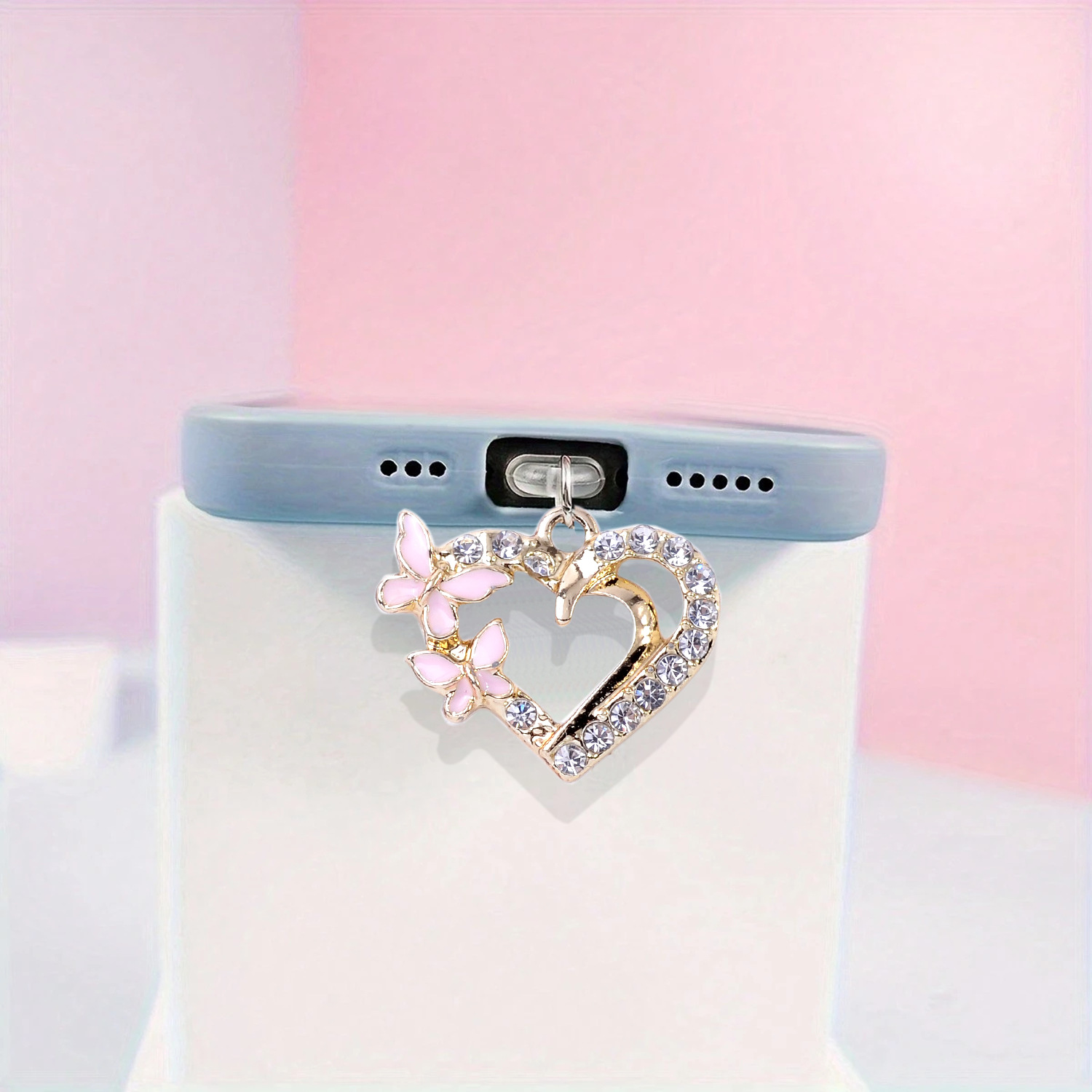 Mobile Tech Accessories - Mobile Phone Dust Plug Buttery heart
