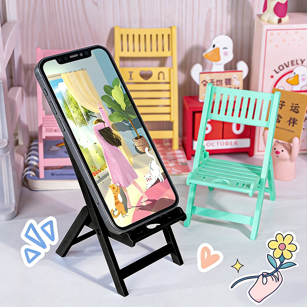 Mini Folding Chair Phone Stand - Kawaii Tech Accessories review and price
