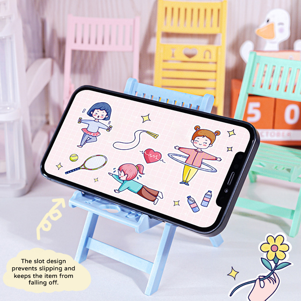 Mini Folding Chair Phone Stand - Kawaii Tech Accessories review and price