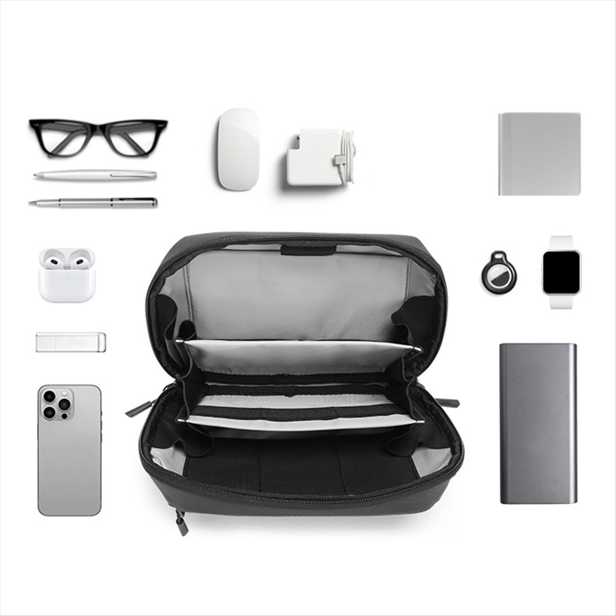 ☶❈＊♥AC1578-Waterproof Tech Pou - Tech Accessories Travel Organizer Pouch review and price
